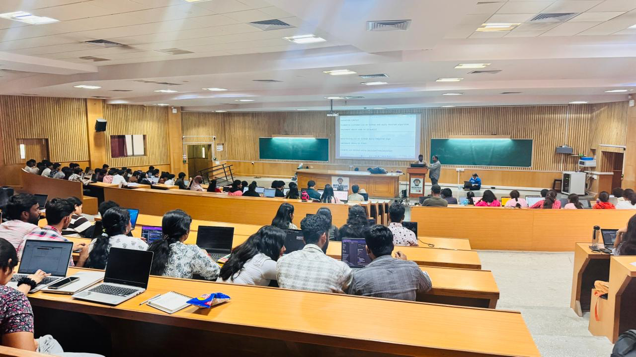 Workshop conducted in auditorium